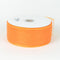 Orange - Floral Mesh Ribbon ( 4 Inch x 25 Yards ) FuzzyFabric - Wholesale Ribbons, Tulle Fabric, Wreath Deco Mesh Supplies