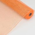Orange - Laser Metallic Floral Deco Mesh Wrap ( 21 Inch x 10 Yards ) FuzzyFabric - Wholesale Ribbons, Tulle Fabric, Wreath Deco Mesh Supplies