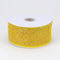 Yellow - Metallic Deco Mesh Ribbons ( 4 Inch x 25 Yards ) FuzzyFabric - Wholesale Ribbons, Tulle Fabric, Wreath Deco Mesh Supplies