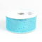 Light Blue - Metallic Deco Mesh Ribbons ( 4 Inch x 25 Yards ) FuzzyFabric - Wholesale Ribbons, Tulle Fabric, Wreath Deco Mesh Supplies