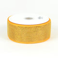 Gold - Metallic Deco Mesh Ribbons ( 2-1/2 Inch x 25 Yards ) FuzzyFabric - Wholesale Ribbons, Tulle Fabric, Wreath Deco Mesh Supplies