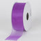 Grape - Sheer Organza Ribbon - ( W: 7/8 Inch | L: 25 Yards ) FuzzyFabric - Wholesale Ribbons, Tulle Fabric, Wreath Deco Mesh Supplies