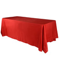 Red - 60 x 102 inch Polyester Rectangle Tablecloths FuzzyFabric - Wholesale Ribbons, Tulle Fabric, Wreath Deco Mesh Supplies