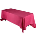 Fuchsia - 60 x 102 inch Polyester Rectangle Tablecloths FuzzyFabric - Wholesale Ribbons, Tulle Fabric, Wreath Deco Mesh Supplies