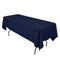 Navy Blue - 60 x 126 inch Polyester Rectangle Tablecloths FuzzyFabric - Wholesale Ribbons, Tulle Fabric, Wreath Deco Mesh Supplies