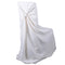 Ivory - Universal Satin Chair Cover FuzzyFabric - Wholesale Ribbons, Tulle Fabric, Wreath Deco Mesh Supplies