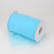 Light Blue - 6 Inch by 100 Yards Fabric Tulle Roll Spool FuzzyFabric - Wholesale Ribbons, Tulle Fabric, Wreath Deco Mesh Supplies