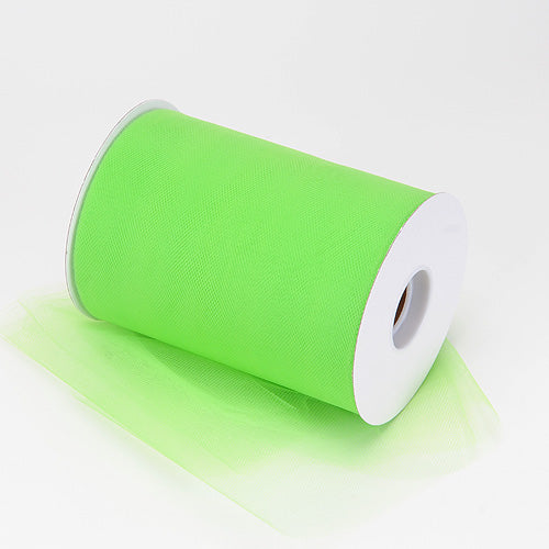 BBCrafts Apple Green Polyester Tulle Roll 6 inch 100 Yards