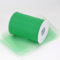 Emerald - 6 Inch by 100 Yards Fabric Tulle Roll Spool FuzzyFabric - Wholesale Ribbons, Tulle Fabric, Wreath Deco Mesh Supplies