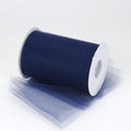 Navy Blue - 6 Inch by 100 Yards Fabric Tulle Roll Spool FuzzyFabric - Wholesale Ribbons, Tulle Fabric, Wreath Deco Mesh Supplies