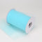 Aqua Blue - 6 Inch by 100 Yards Fabric Tulle Roll Spool FuzzyFabric - Wholesale Ribbons, Tulle Fabric, Wreath Deco Mesh Supplies