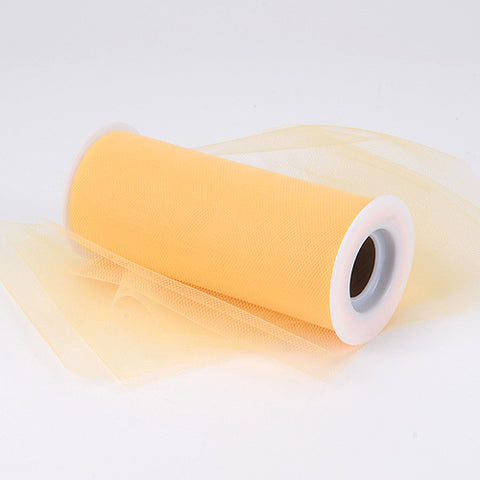 Yellow - 18 Inch by 25 Yards Fabric Tulle Roll Spool FuzzyFabric - Wholesale Ribbons, Tulle Fabric, Wreath Deco Mesh Supplies