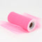 Shocking Pink - 6 Inch by 25 Yards Fabric Tulle Roll Spool FuzzyFabric - Wholesale Ribbons, Tulle Fabric, Wreath Deco Mesh Supplies