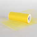 Yellow - 6 Inch by 25 Yards Fabric Tulle Roll Spool FuzzyFabric - Wholesale Ribbons, Tulle Fabric, Wreath Deco Mesh Supplies
