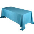 Turquoise - 70 x 120 inch Polyester Rectangle Tablecloths FuzzyFabric - Wholesale Ribbons, Tulle Fabric, Wreath Deco Mesh Supplies