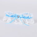 Lace Garters Light Blue ( 6 Inch Width ) - WA116 FuzzyFabric - Wholesale Ribbons, Tulle Fabric, Wreath Deco Mesh Supplies