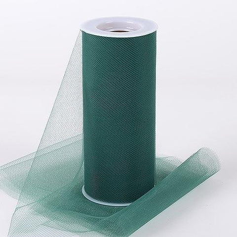 Hunter - 6 Inch by 25 Yards Fabric Tulle Roll Spool FuzzyFabric - Wholesale Ribbons, Tulle Fabric, Wreath Deco Mesh Supplies