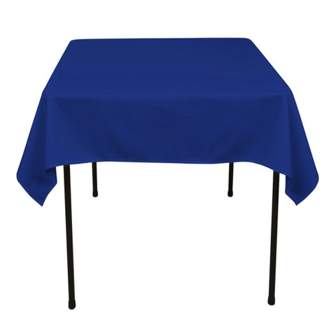 Royal Blue - 70 x 70 inch Polyester Square Tablecloths FuzzyFabric - Wholesale Ribbons, Tulle Fabric, Wreath Deco Mesh Supplies