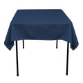 Navy Blue - 70 x 70 inch Polyester Square Tablecloths FuzzyFabric - Wholesale Ribbons, Tulle Fabric, Wreath Deco Mesh Supplies