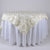 Ivory - 72 x 72 Inch Rosette Square Table Overlays FuzzyFabric - Wholesale Ribbons, Tulle Fabric, Wreath Deco Mesh Supplies