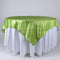 Apple Green - 72 x 72 Inch Pintuck Satin Square Table Overlays FuzzyFabric - Wholesale Ribbons, Tulle Fabric, Wreath Deco Mesh Supplies