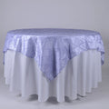 Lavender - 72 x 72 Inch Pintuck Satin Square Table Overlays FuzzyFabric - Wholesale Ribbons, Tulle Fabric, Wreath Deco Mesh Supplies