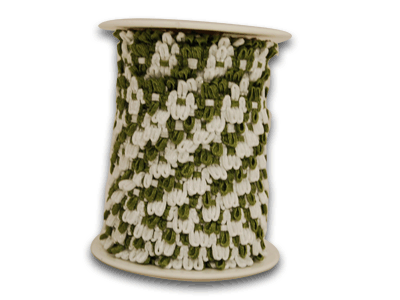 Unisize Spring Moss Flower Braid FuzzyFabric - Wholesale Ribbons, Tulle Fabric, Wreath Deco Mesh Supplies