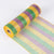 Mardi Gras - Poly Deco Mesh Wrap with Laser Mono Stripe ( 21 Inch x 10 Yards ) FuzzyFabric - Wholesale Ribbons, Tulle Fabric, Wreath Deco Mesh Supplies