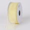Baby Maize - Organza Ribbon Thin Wire Edge - ( W: 5/8 inch | L: 25 Yards ) FuzzyFabric - Wholesale Ribbons, Tulle Fabric, Wreath Deco Mesh Supplies