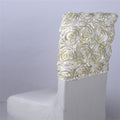 Ivory - 16 x 14 Inch Rosette Satin Chair Top Covers FuzzyFabric - Wholesale Ribbons, Tulle Fabric, Wreath Deco Mesh Supplies