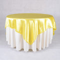 Daffodil - 72 x 72 Inch Satin Square Table Overlays FuzzyFabric - Wholesale Ribbons, Tulle Fabric, Wreath Deco Mesh Supplies