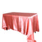 Coral - 90 x 132 inch Satin Rectangle Tablecloths FuzzyFabric - Wholesale Ribbons, Tulle Fabric, Wreath Deco Mesh Supplies