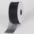 Black - Sheer Organza Ribbon - ( 1-1/2 inch | 100 Yards ) FuzzyFabric - Wholesale Ribbons, Tulle Fabric, Wreath Deco Mesh Supplies