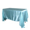 Aqua Blue - 90 x 132 inch Satin Rectangle Tablecloths FuzzyFabric - Wholesale Ribbons, Tulle Fabric, Wreath Deco Mesh Supplies