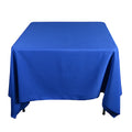 Royal Blue - 85 x 85 inch Polyester Square Tablecloths FuzzyFabric - Wholesale Ribbons, Tulle Fabric, Wreath Deco Mesh Supplies