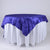 Purple - 85 x 85 Inch Pintuck Satin Square Overlays FuzzyFabric - Wholesale Ribbons, Tulle Fabric, Wreath Deco Mesh Supplies