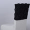 Black - 16 x 14 Inch Rosette Satin Chair Top Covers FuzzyFabric - Wholesale Ribbons, Tulle Fabric, Wreath Deco Mesh Supplies