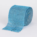 Turquoise Bling Diamond Rolls - ( W: 4 Inch | L: 10 Yards ) FuzzyFabric - Wholesale Ribbons, Tulle Fabric, Wreath Deco Mesh Supplies