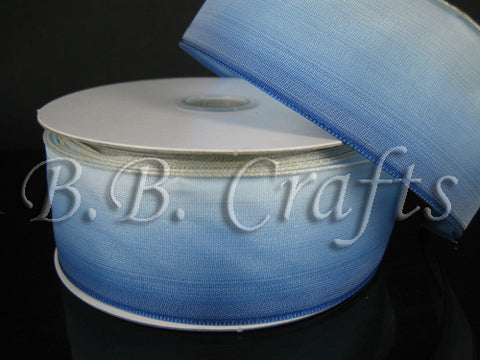 1-1/2 inch Blue White FuzzyFabric - Wholesale Ribbons, Tulle Fabric, Wreath Deco Mesh Supplies