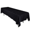 Black - 90 x 132 inch Polyester Rectangle Tablecloths FuzzyFabric - Wholesale Ribbons, Tulle Fabric, Wreath Deco Mesh Supplies