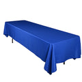 Royal Blue - 90 x 132 inch Polyester Rectangle Tablecloths FuzzyFabric - Wholesale Ribbons, Tulle Fabric, Wreath Deco Mesh Supplies
