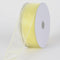 Baby Maize - Organza Ribbon Thick Wire Edge - ( W: 2-1/2 inch | L: 25 Yards ) FuzzyFabric - Wholesale Ribbons, Tulle Fabric, Wreath Deco Mesh Supplies