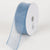 Smoke Blue - Organza Ribbon Thick Wire Edge - ( W: 2-1/2 inch | L: 25 Yards ) FuzzyFabric - Wholesale Ribbons, Tulle Fabric, Wreath Deco Mesh Supplies