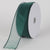 Hunter Green - Organza Ribbon Thick Wire Edge - ( W: 2-1/2 inch | L: 25 Yards ) FuzzyFabric - Wholesale Ribbons, Tulle Fabric, Wreath Deco Mesh Supplies