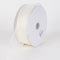 Ivory - Organza Ribbon Thick Wire Edge - ( W: 2-1/2 inch | L: 25 Yards ) FuzzyFabric - Wholesale Ribbons, Tulle Fabric, Wreath Deco Mesh Supplies