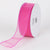 Hot Pink - Organza Ribbon Thick Wire Edge - ( W: 1-1/2 inch | L: 25 Yards ) FuzzyFabric - Wholesale Ribbons, Tulle Fabric, Wreath Deco Mesh Supplies