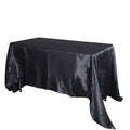 Black - 90 x 156 inch Satin Rectangle Tablecloths FuzzyFabric - Wholesale Ribbons, Tulle Fabric, Wreath Deco Mesh Supplies