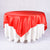 90 Inch x 90 Inch Red 90 x 90 Satin Table Overlays FuzzyFabric - Wholesale Ribbons, Tulle Fabric, Wreath Deco Mesh Supplies