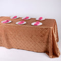 Gold - 90 x 132 inch Pintuck Rectangle Tablecloths FuzzyFabric - Wholesale Ribbons, Tulle Fabric, Wreath Deco Mesh Supplies