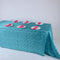 Turquoise - 90 x 132 inch Pintuck Rectangle Tablecloths FuzzyFabric - Wholesale Ribbons, Tulle Fabric, Wreath Deco Mesh Supplies